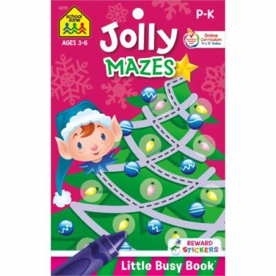 School Zone Jolly Mazes Workbook: 48 Page- 9781681472188, paperback, School Zone