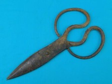 Antique Old US 17-18 Century Wrought Iron Large  Heavy Scissors