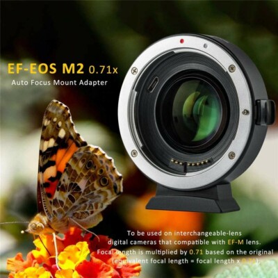 VILTROX EF-EOS M2 Adapter AF 0.71x Speed Booster Canon EF Lens to EOS EF-M