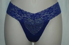 PINK VICTORIA'S SECRET Extra Low Rise Thong Women's Purple Panties Size M/M New 