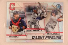 2020 Bowman Baseball Talent Pipeline Naylor Johnson Jones TP-CLE Indians