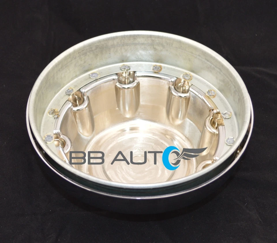 CONJUNTO 4 NOVAS TAMPAS DE CENTRO DE CUBO DE RODA CROMADAS PARA 94-99 DODGE RAM 2500 3500 CAMINHÃO VAN - Imagem 3 de 3