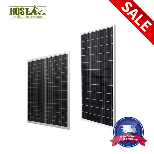 HQST 100W Watt 12V Volt Mono or Poly Solar Panel PV Power for RV Home Off Grid