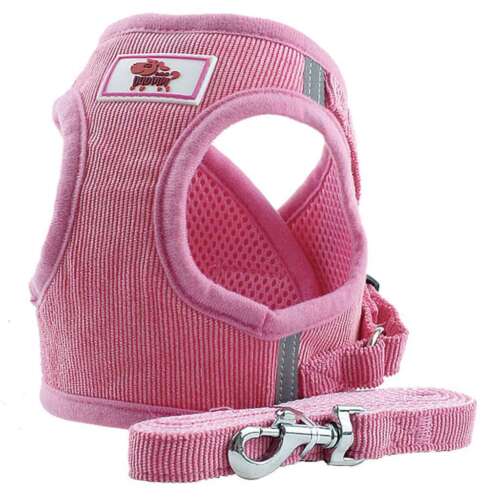 Set guinzaglio imbracatura cane gatto regolabile controllo gilet cani riflettente XS M L XL - Foto 16 di 19