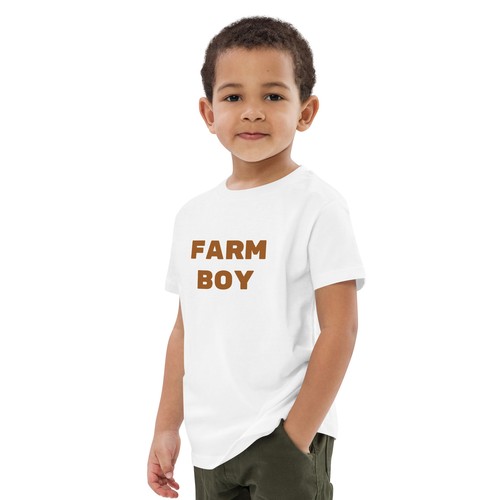 Organic Cotton Kids "Farm Boy(Front), As You Wish(Back)" t-shirt - Picture 8 of 9