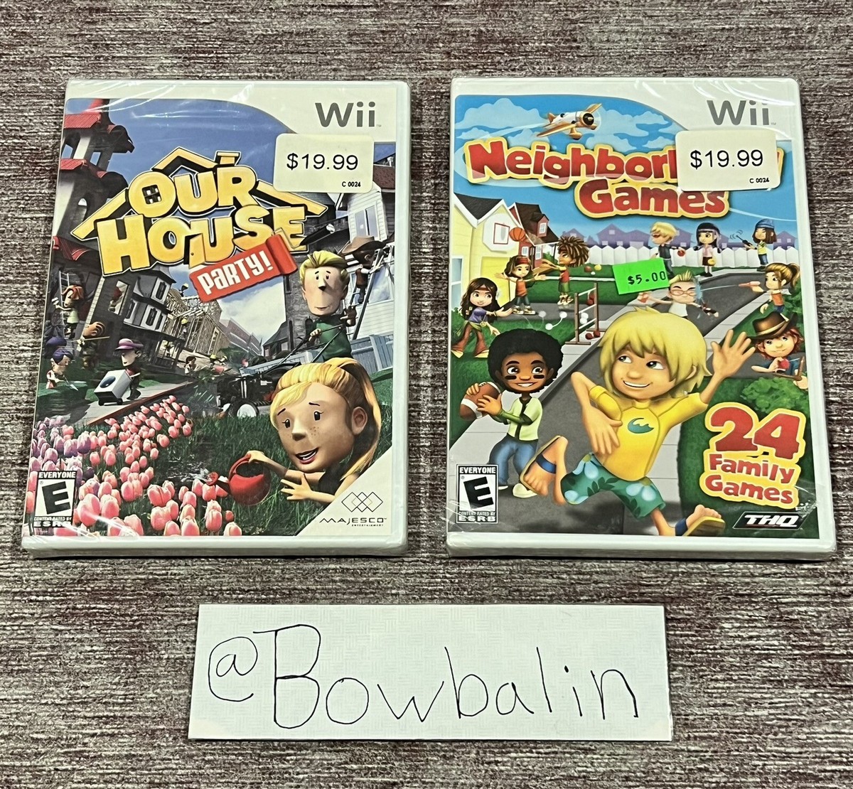 Neighborhood Games & Our House Party ( Nintendo Wii SET , 2009