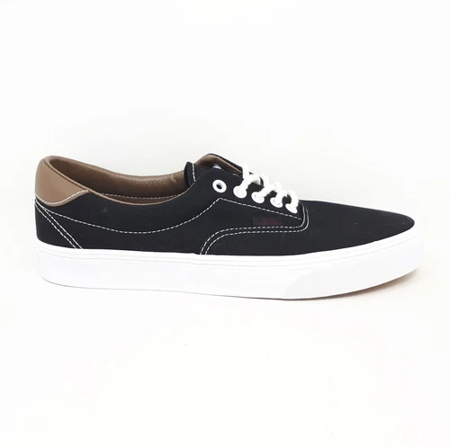 Vans Era 59 C&L Canvas Leather Black Authentic Skate Classic Shoe Sneaker Mens