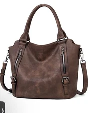 CLUCI Purses for Women Vegan Leather Handbags Tote Purse Shoulder Bag Large Ladi