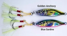 Slow Pitch Jig, Speed Jig, Fish Jig: Single or 2 per Pkge :80g, 120g or 160g