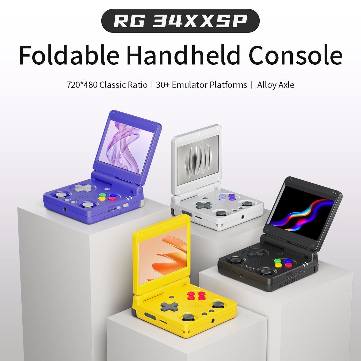 ANBERNIC RG 34XXSP Handheld Retro Game Console 3.4-inch H700