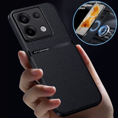 Handyhülle Für Xiaomi Redmi Note 13 12 11 10 Pro Magnetische Case Leder tasche