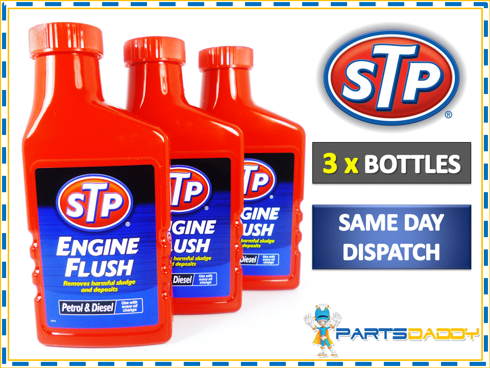 3 x STP Engine Flush 450ml For Petrol Or Diesel Engines Oil Flushing