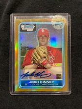 Josh Kinney Gold Refractor RC  Certified Autograph Signature Auto