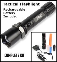 Tac Light Swat Tactical Rechargeable Battery With Adapters - Hi/low Beam/strobe Tac Light Swat Tactical Rechargeable Battery With Adapters - Hi/low Beam/strobe