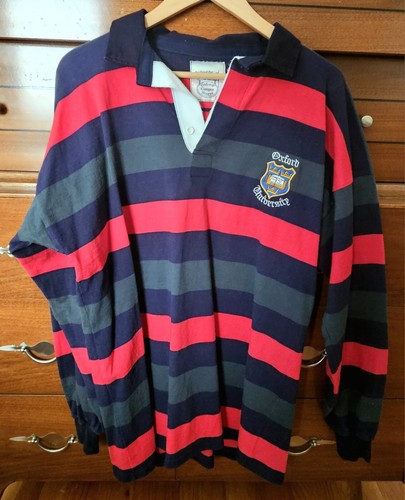 Oxford University Rugby Shirt. From Campus Store Long Sleeved XL
