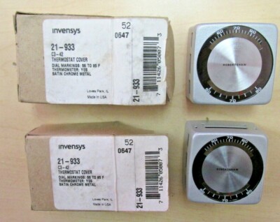 Invensys 21-933 C3-42 Thermostat Covers - Lot of 2 - NOS