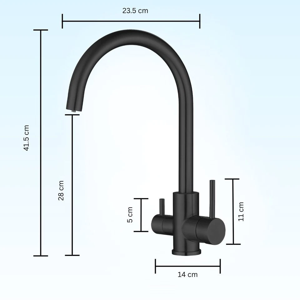 3 Way Mixer Tap |  Matte Black | WELS Rated + Watermark Certified | AUS - image 2 of 2