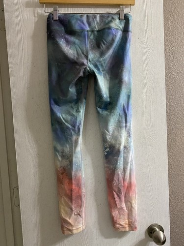 Athleta Girl Purple Blue Pink Ombré Leggings Size XL/14 - Picture 4 of 4