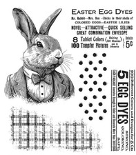 Stampers Anonymous - Tim Holtz - Cling Mounted clear Stamp - Mr. Rabbit