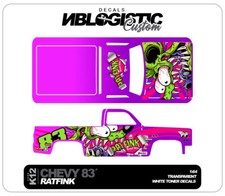 '83 CHEVY SILVERADO Custom WaterSlide Decal For Hot Wheels 1/64 09