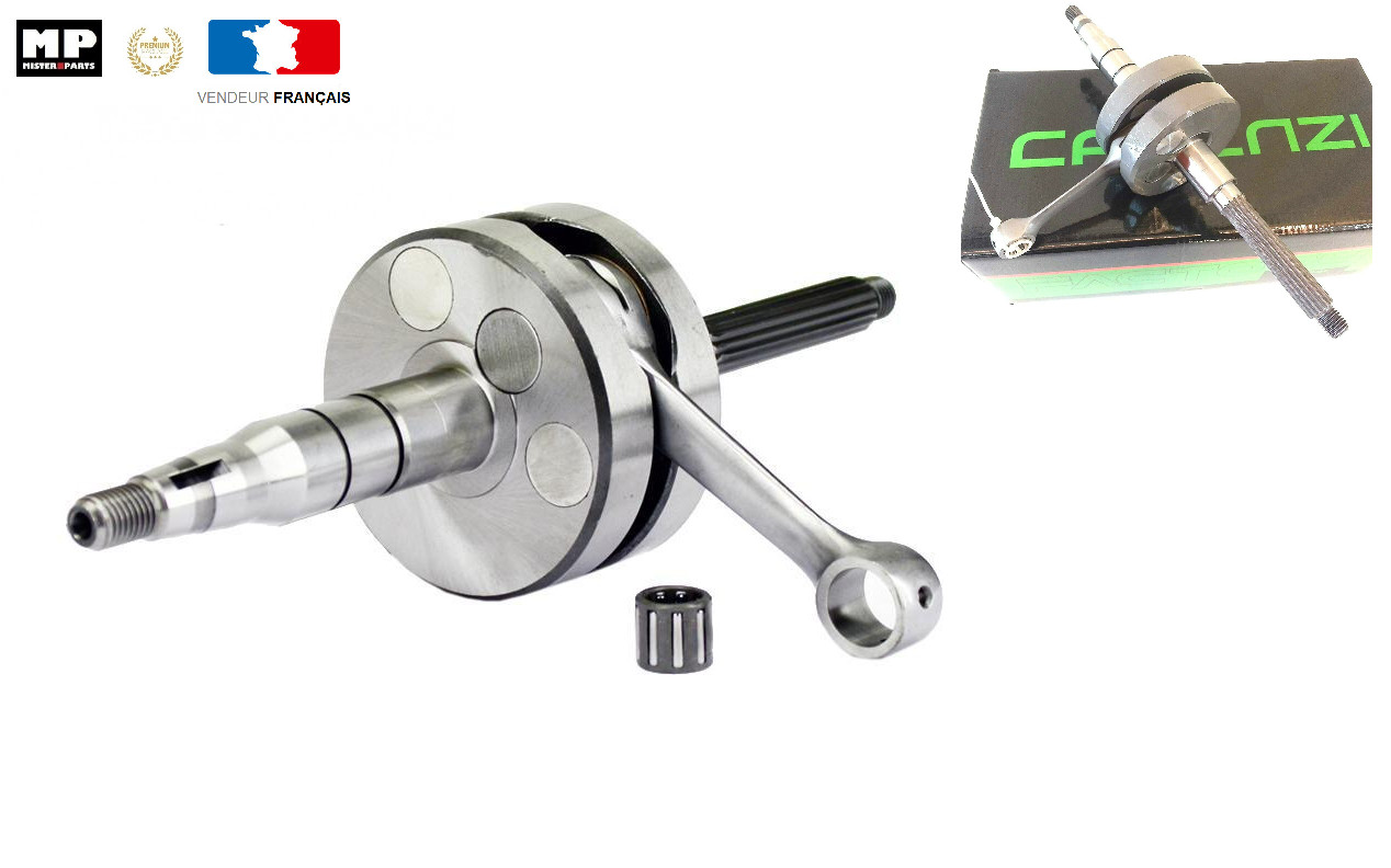 Vilebrequin CARENZI axe 10 mm pour éliminer les vibrations moteur sur Jog et BETA