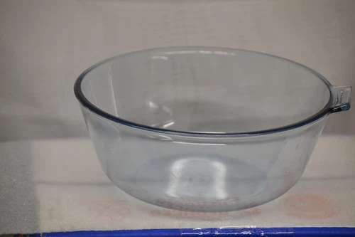 VINTAGE PYREX CLEAR BOWL WITH SINGLE HANDLE B-DD 834-B USA NO LID FLAMEWARE