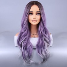 Hair Fashion New Women's Long Natural Wavy Full Wig Body Wave Wigs Daily Party