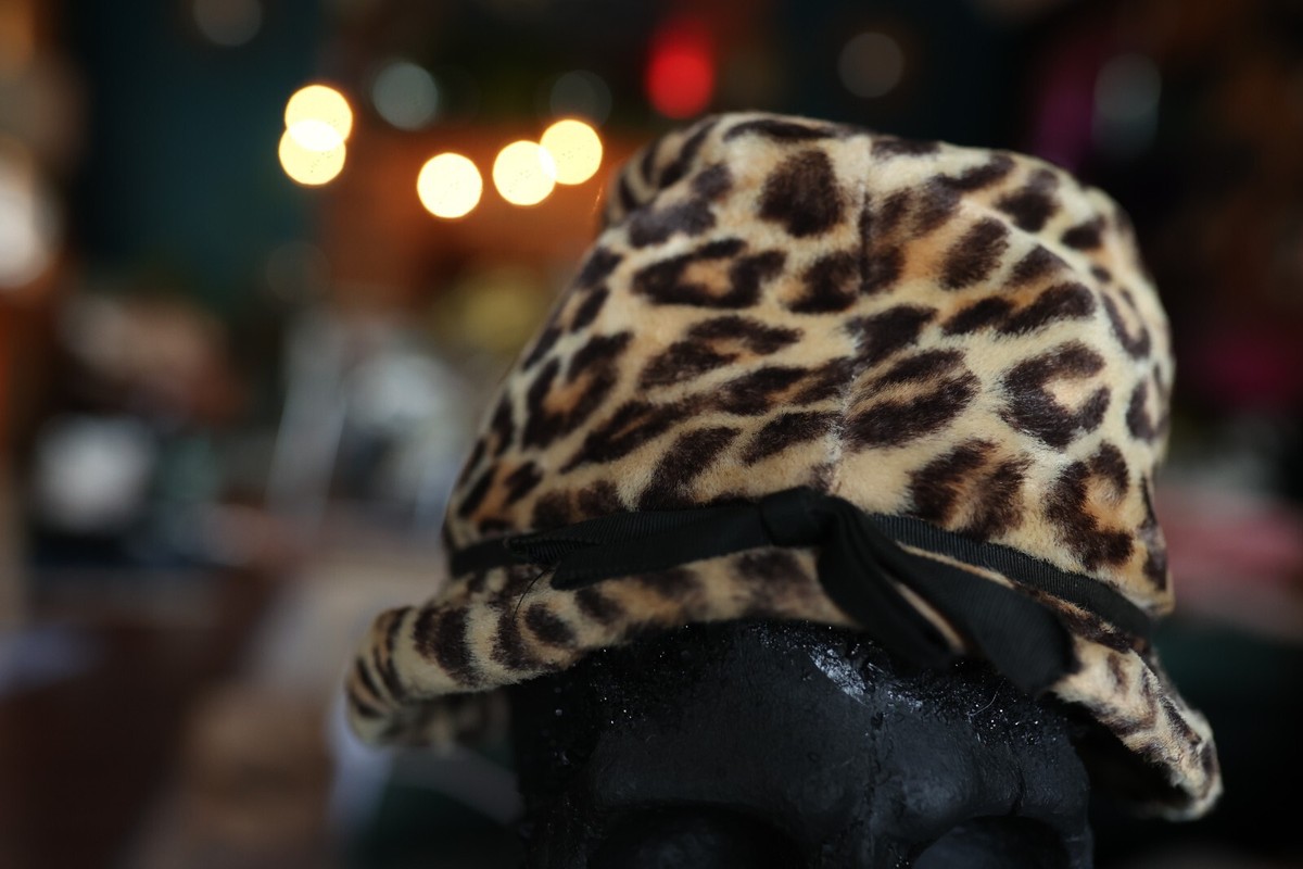 Vintage Jonquil Faux Fur Leopard Bucket Style Hat Clueless  display picture 1