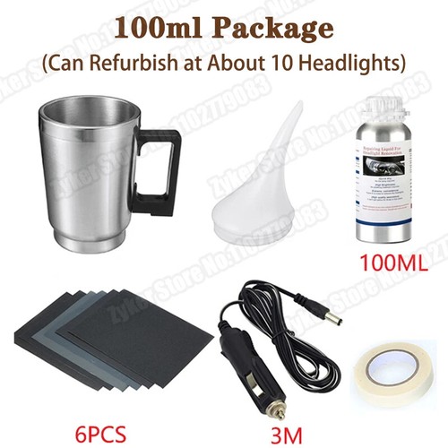 Car Headlight Polish Kit Automotive Headlight Care Tool Restoration Set - Picture 28 of 34