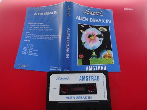 ALIEN BREAK IN AMSOFT RARE AMSTRAD CPC 464 664 472 6128 - Imagen 5 de 6