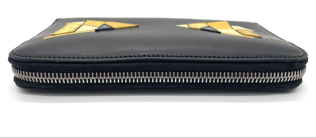 FENDI Monster Round Zip Long Wallet Black Authentic | eBay FENDI Monster Round Zip Long Wallet Black Authentic | eBay