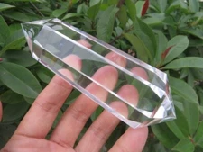 8 Sided  Natural  Clear QUARTZ CRYSTAL VOGEL Style DT POINT Healing 213.8g