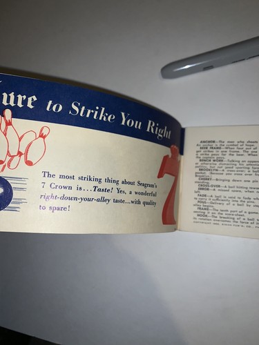 seagrams 7 Bowling Record And Rules Vintage 1950’s? - Picture 5 of 5