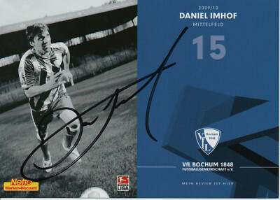Daniel Imhof - VfL Bochum 2009/10 - orig. signiert  