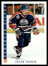 1993-94 Score Shjon Podein Rookie Edmonton Oilers #424