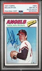 Nolan Ryan 1977 Topps Baseball Autographed HOF CA Angels Card AUTO PSA/DNA PSA 8