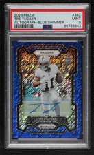 2023 Panini Prizm Rookies Blue Shimmer 11/25 Tre Tucker #362 PSA 9 MINT Auto 2o0