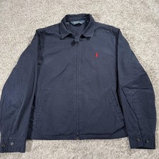 Polo Ralph Lauren Jacket Mens Large Navy Cott...