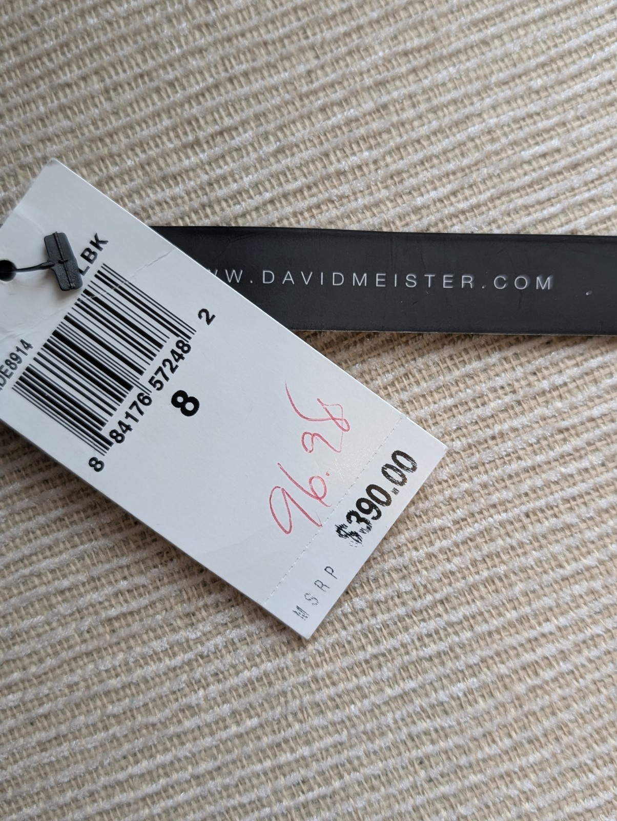 David Meister Sheath Black Blue 3/4 Long Sleeve Career Church Party sz 8 NWT