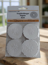 30 Stück Tropfenfänger extra Saugfähig aus Papier Kaffeekanne Teekanne Kanne