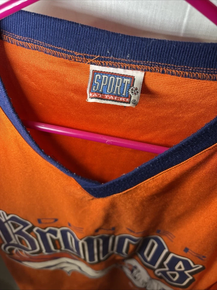 Camisa-camiseta vintage de ataque deportivo de los Denver Broncos talla L Terrell Davis #30 Foto 4 de 4
