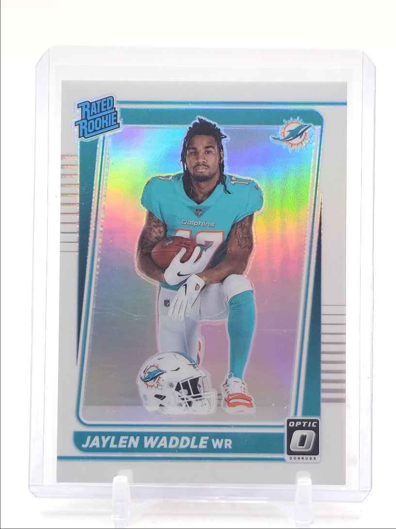 JAYLEN WADDLE 2021 DONRUSS OPTIC RATED ROOKIE VARIATION HOLO RC Q6418