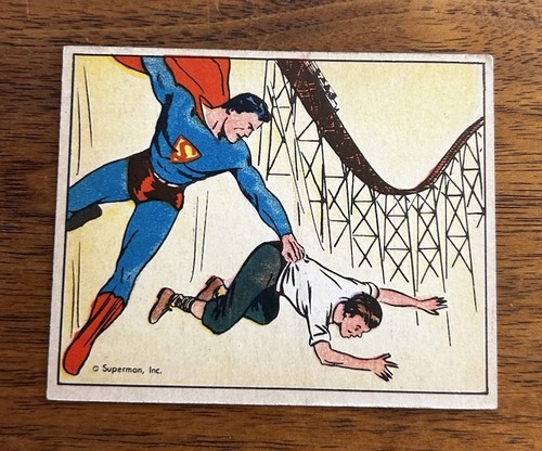 1940 Gum Inc Superman #41 Roller Coaster Rescue — Raw
