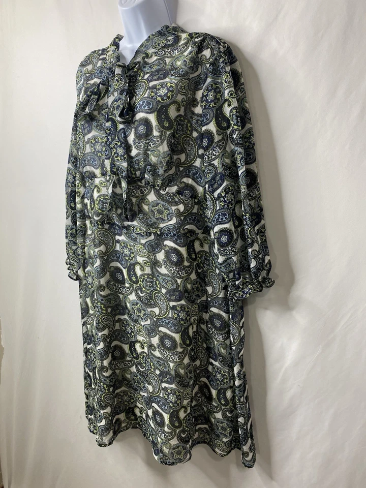 Modcloth Womens Paisley Sheath Dress Size 2X Easter Wedding Guest Cottagecore - Image 2 of 4