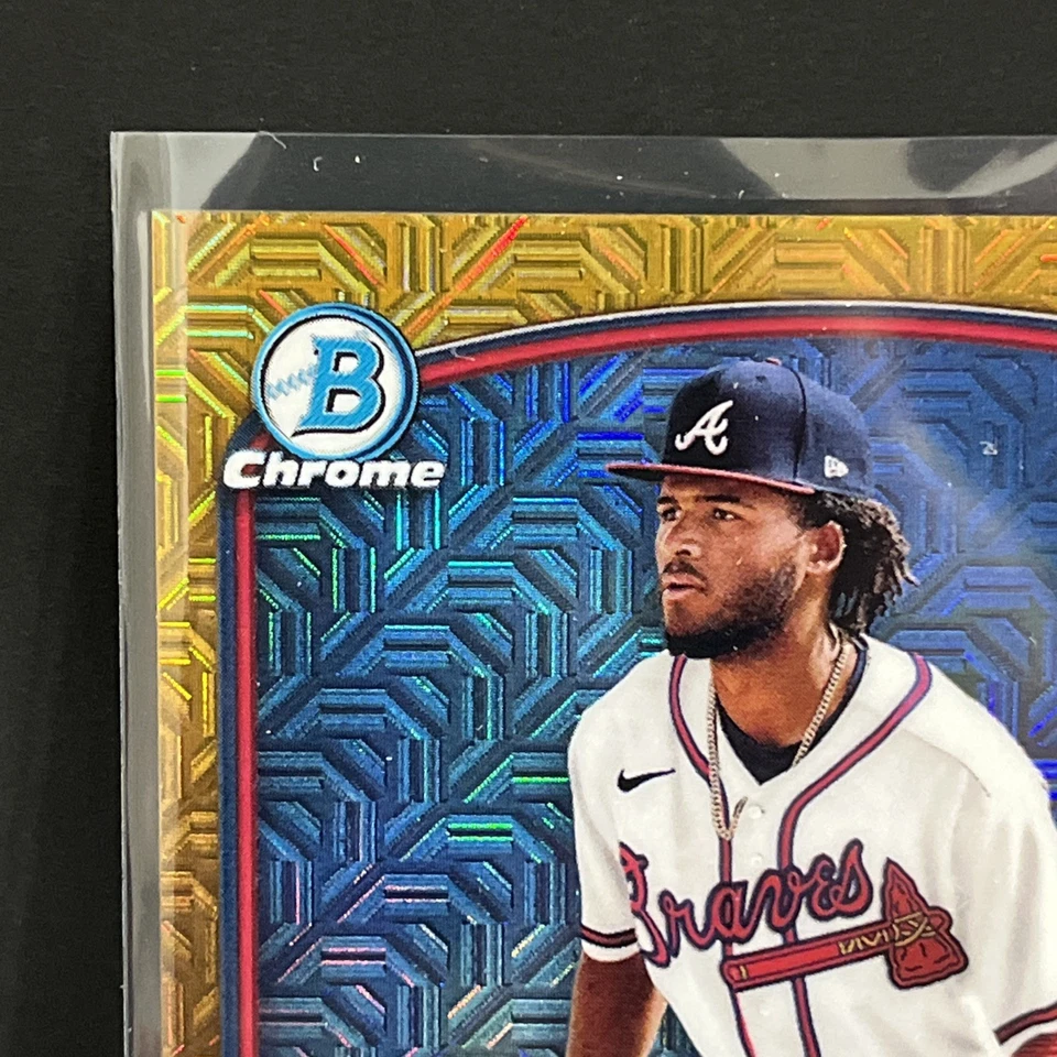 2023 Bowman Chrome Ambioris Tavarez #BCP-33 Gold Mojo Refractor /50 - Image 2 of 4
