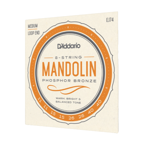 D'Addario EJ74 Mandolin Phosphor Bronze Medium 11-40 - Image 4
