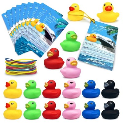 72 PCS Jeep Ducks Cruise Kit Bulk Duckies for Ducking With Tags Assorted Rubber.