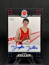 Tyler Zeller 2008 Topps McDonald's All-American Game Day Auto Aftermarket #TZ