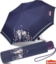 Scout Regenschirm Kinder-Taschenschirm Pferde Schulmappe Flower Horse