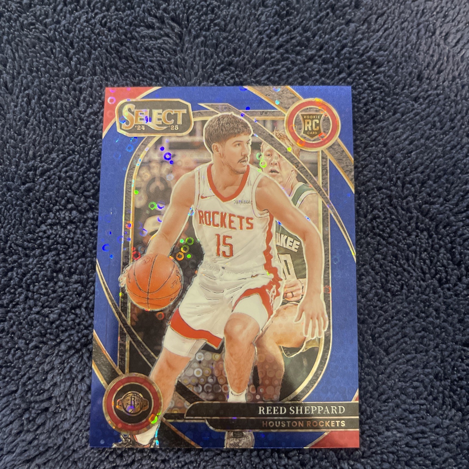 2024-25 Select Reed Sheppard COURTSIDE Blue Disco /25 #299 CLEAN CARD